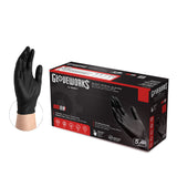 Gloveworks Industrial Black Nitrile Disposable Gloves Box of 100