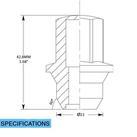 Factory Style - Lug - Chrysler (3/4) M12 1.5