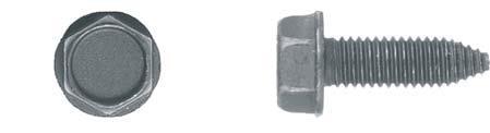 Black Hex Flange Hd Body Bolts - 8-1.25 x 25mm 13mm Hex Head: 50 per Bag