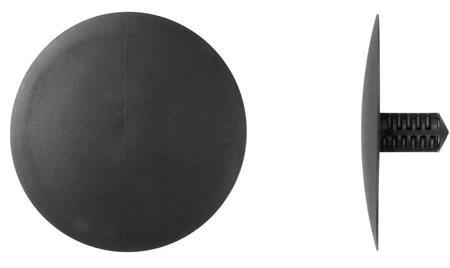 Black Nyl Hood Insulation Ret - 7.1mm Hole Size 40mm Hd Dia: 25 per Bag