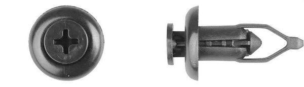 Black Nylon Phillips Screw Ret - 9mm Hole Size 26mm Stem Length: 10 per Bag