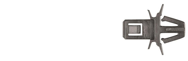 Black Nylon Radiator Retainers - 8mm x 9mm Hole 10mm Stem Lgth: 15 per Bag