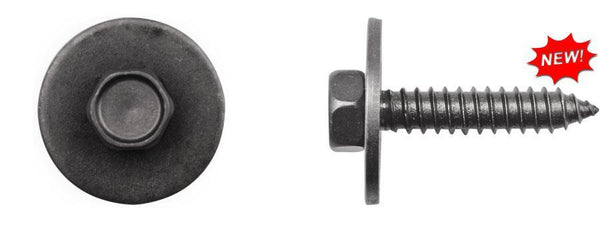 Black Hex Head Sems Screws - 6.3-1.81 x 30mm 24mm L/Washer: 25 per Bag