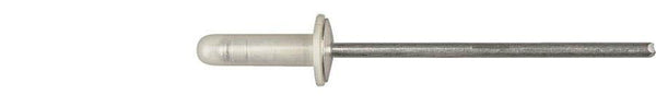 Aluminum Steel Nylon Capped Rivets - 3.2mm Dia 4mm - 8mm G/R: 15 per Bag
