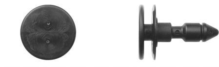 Black Nylon Door Panel Pins - 19.5mm Hd Dia 28.3mm Pin Lgth: 25 per Bag