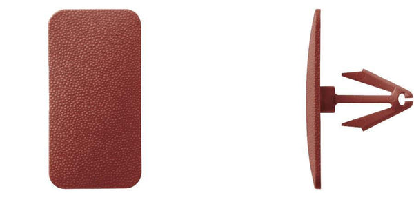 Dark Red Moulding Clips - 5/16" Hole Size  11/16" Stem: 15 per Bag