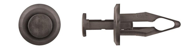 Black Nylon Bumper Cover Ret - 10mm Hole Size 26mm Stem Lgth: 25 per Bag