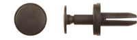 Black Nylon Rear Bumper Ret - 8mm Hole 20mm Stem Length: 15 per Bag