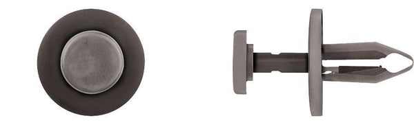 Black Nylon Shield Retainers - 7mm Hole Size 17mm Stem Lgth: 25 per Bag