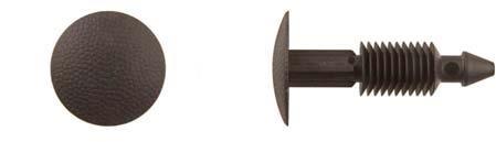 Black Nylon Cowl Vent Ret - 7.5mm Hole Size 32mm Stem Lgth: 25 per Bag