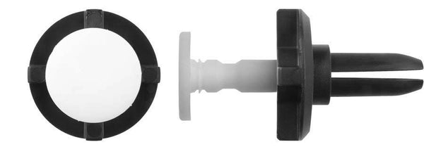 Black/White Nylon Bumper Ret - 11mm Hole Size 24mm Flng Size: 15 per Bag