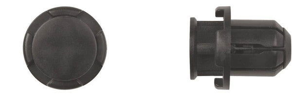 Black Nylon Rocker Mldg Ret - 15mm Hole Size 13mm Stem Lgth: 10 per Bag