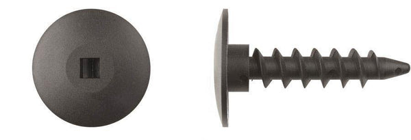 Black Nylon Fascia Screws - 7.5 x 35mm Sq DriveTruss Head: 15 per Bag