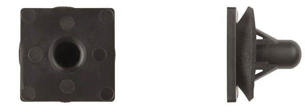 Black Nylon Rear Light Grommet - 15mm Hole Size 24mm x 24mm Hd: 15 per Bag