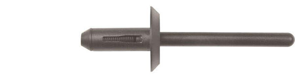Black Nylon Blind Rivets - 1/4" Dia  G/R 5/32 - 1/4": 25 per Bag