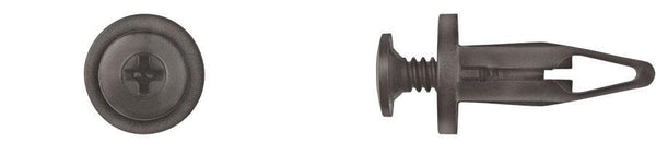 Black Nylon Phillips Screw Ret - 7mm Hole Size 23mm Stem Length: 15 per Bag