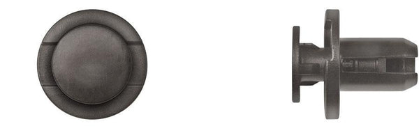 Black Nylon Grille Mount Ret - 10mm Hole 20mm Flng 14mm Stem: 15 per Bag