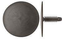 Black Nylon Trim Panel Ret - 1/4" Hole Size 1" Stem Length: 25 per Bag