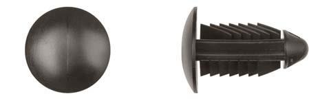 Black Nylon Bumper Fascia Ret - 10.5mm Hole Size 28mm Stem: 15 per Bag