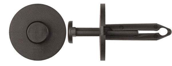 Black Nylon Bumper Cover Ret - 7mm Hole Size 30mm Stem Length: 10 per Bag