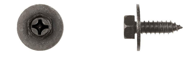 Black Zinc Head Sems Screws - 6.3-1.81 x 20mm Phillips Drive: 50 per Bag