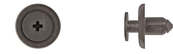 Black Nylon Mud Guard Ret - 8mm Hole Size 9mm Stem Length: 15 per Bag