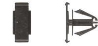 Black Nylon Bumper Mldg Clips - 15mm Hole Size 20mm Stem Lgth: 10 per Bag