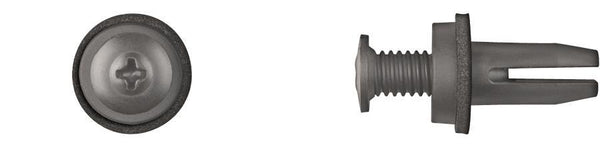 Black Nylon Bumper Retainers - 8mm Hole Size 18mm Stem Length: 15 per Bag