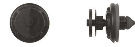 Black Nylon Door Panel Clips - 8mm Hole Size 10.5mm Stem Lgth: 15 per Bag