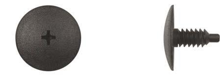 Black Nylon Phil Cowl Screws - 6.5-1.50 x 16mm Screw Size: 25 per Bag