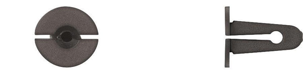 Black Nylon Interior Frame Nut - 8mm Hole Size 18mm Stem Lgth: 25 per Bag