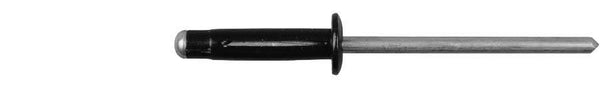 Black Aluminum Split Type Rivets - 5/32" Dia 3/64"-1/4" G/R: 50 per Bag