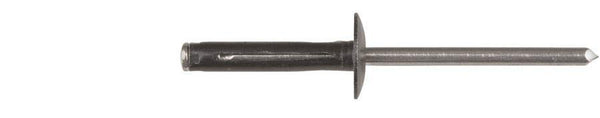 Black Aluminum Split Type Rivets - 5/32" Dia 3/64"-1/4" G/R: 25 per Bag
