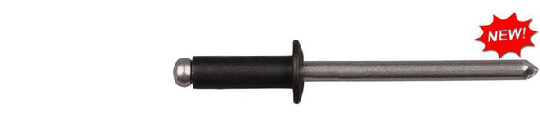 Black All Aluminum Rivets - 3/16" Hole 1/4" - 3/8" G/R: 50 per Bag
