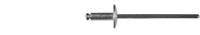 Aluminum Steel Large Flange Rivet - 1/8" Dia 1/8" -  3/16" G/R: 100 per Bag