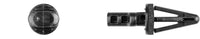 Black Nylon Rear Bumper Ret - 10mm Hole Size 21mm Stem: 15 per Bag