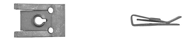 Black Short Type "U" Nut - 8 Screw Size P/R .025"-.125": 25 per Bag