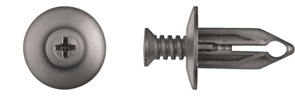 Black Nylon Phillips Screw Ret - 13/32" Hole Size 1" Stem Lgth: 25 per Bag
