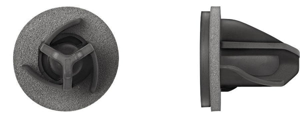 Black Nylon Tail Light Grommet - 15mm Hole 21mm Stem Length: 15 per Bag