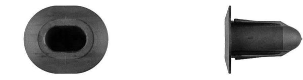 Black Nylon Front Fascia Nuts - 13.5x9.5mm Hole 18mm Stem Lgth: 15 per Bag