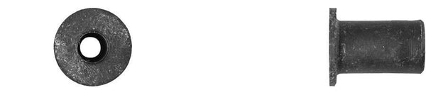 Black Rubber Well Nuts - 10-32 Screw 3/8" Hole Size: 10 per Bag