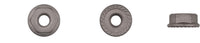 Black Serrated Flange Nuts - 10-24 Screw 31/64" O.D.  Flng: 100 per Bag