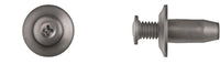 Black Nylon Phillips Screw Ret - 8mm Hole Size 18mm Stem Length: 25 per Bag