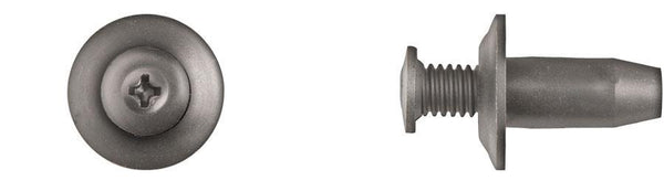 Black Nylon Phillips Screw Ret - 8mm Hole Size 18mm Stem Length: 25 per Bag
