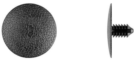 Black Nylon Hood Insul Ret - 7.6mm Hole Size 13mm Stem Lgth: 25 per Bag