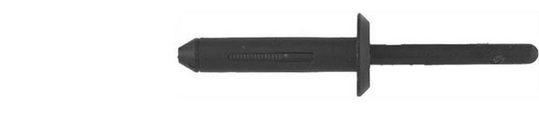 Black Nylon Blind Rivets - 13/64" Dia G/R 15/64 - 25/64": 100 per Bag