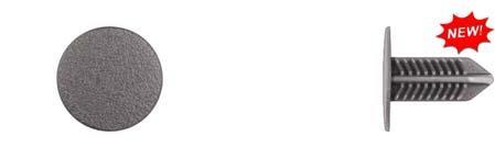 Black Nylon Fender Retainers - 8mm Hole Size 16mm Stem Lgth: 25 per Bag