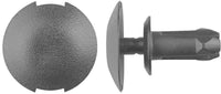 Black Nylon Push Type Retainer - 10mm Hole Size 23mm Stem Lgth: 15 per Bag