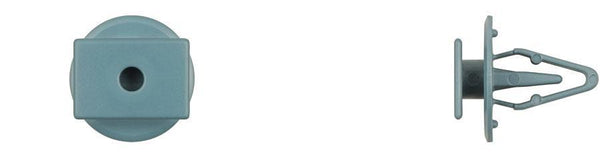 Blue Nylon Vent Cowl Retainers - 6mm Hole Size 8mm Stem Length: 10 per Bag