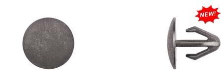 Black Nylon Retaining Clips - 8mm Hole Size 15mm Stem Length: 25 per Bag